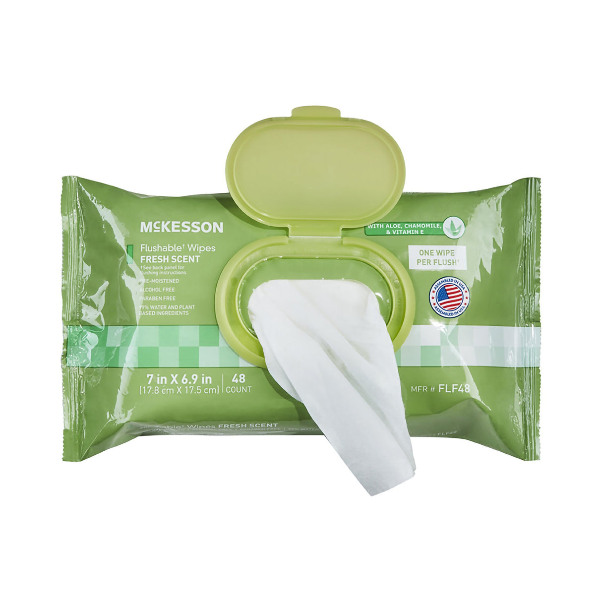 Flushable Personal Wipe McKesson Soft Pack Scented 48 Count - BeHope