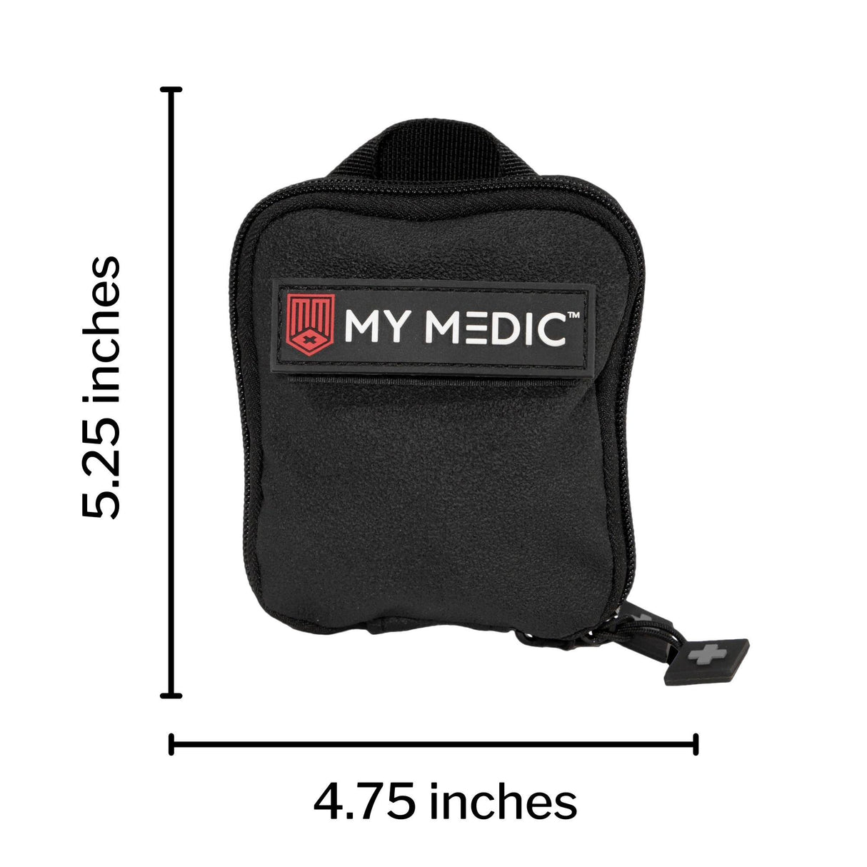 First Aid Kit My Medic™ Everyday Carry Black Rubber Case - BeHope