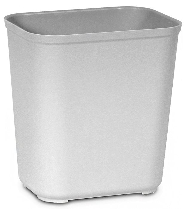 Fire-Resistant Trash Can Rubbermaid® 28 Quart / 7 gal. Gray Thermoset Polyester Rectangular - BeHope