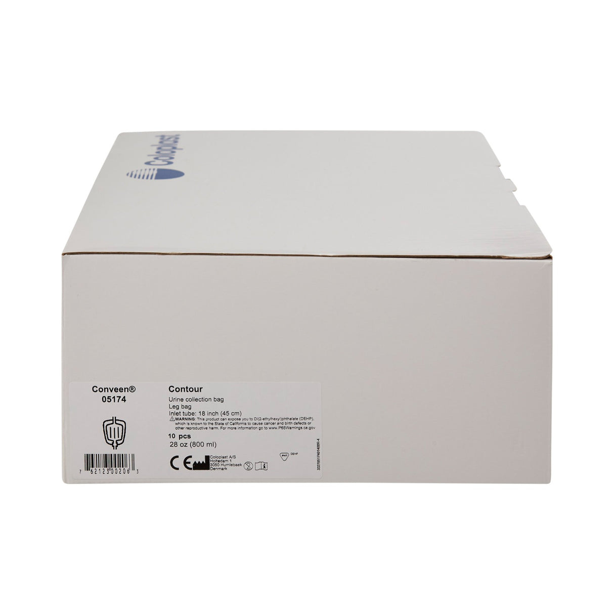 Urinary Leg Bag Conveen® Security+ Anti-Reflux Valve NonSterile 800 mL Polyethylene / Flocked - BeHope