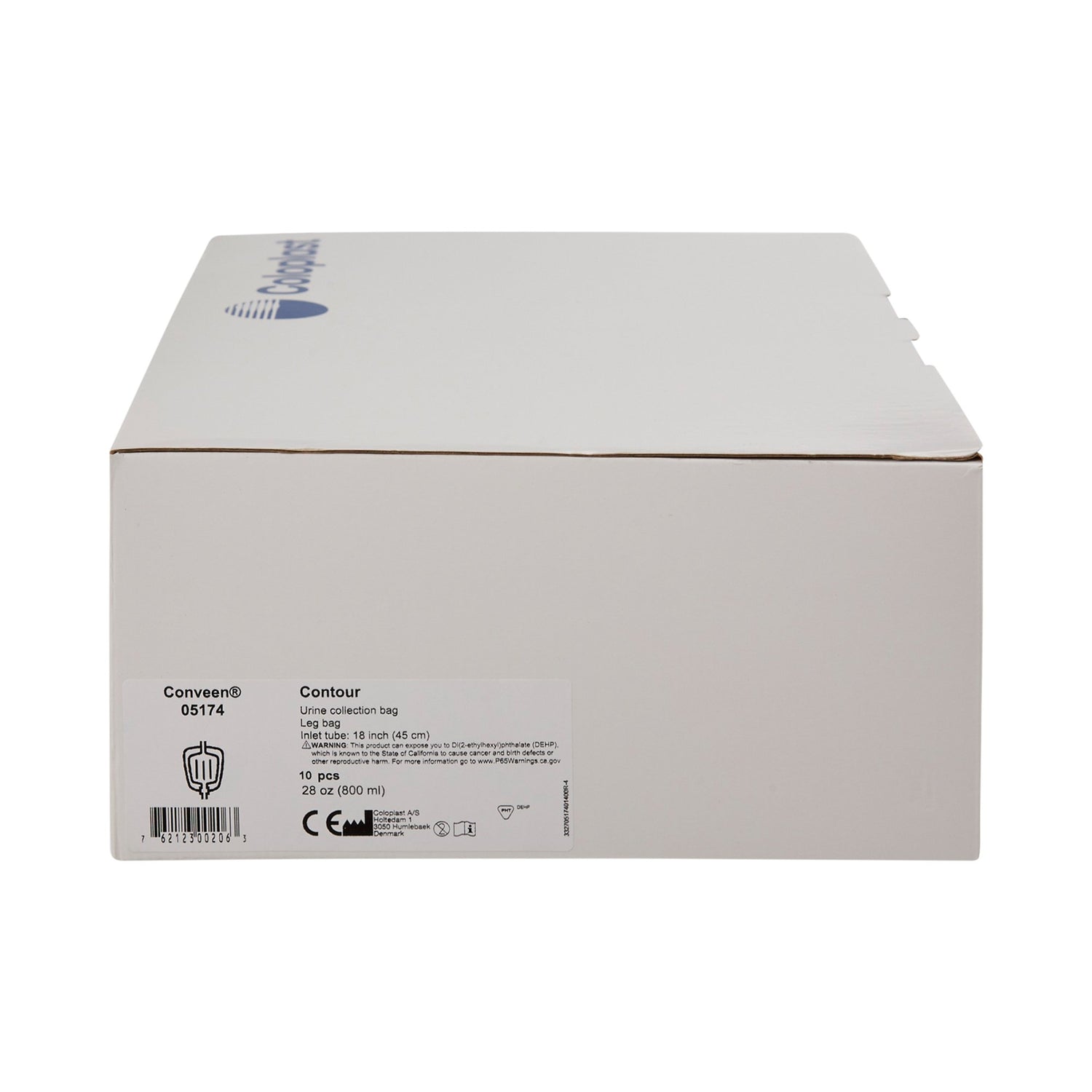 Urinary Leg Bag Conveen® Security+ Anti-Reflux Valve NonSterile 800 mL Polyethylene / Flocked - BeHope