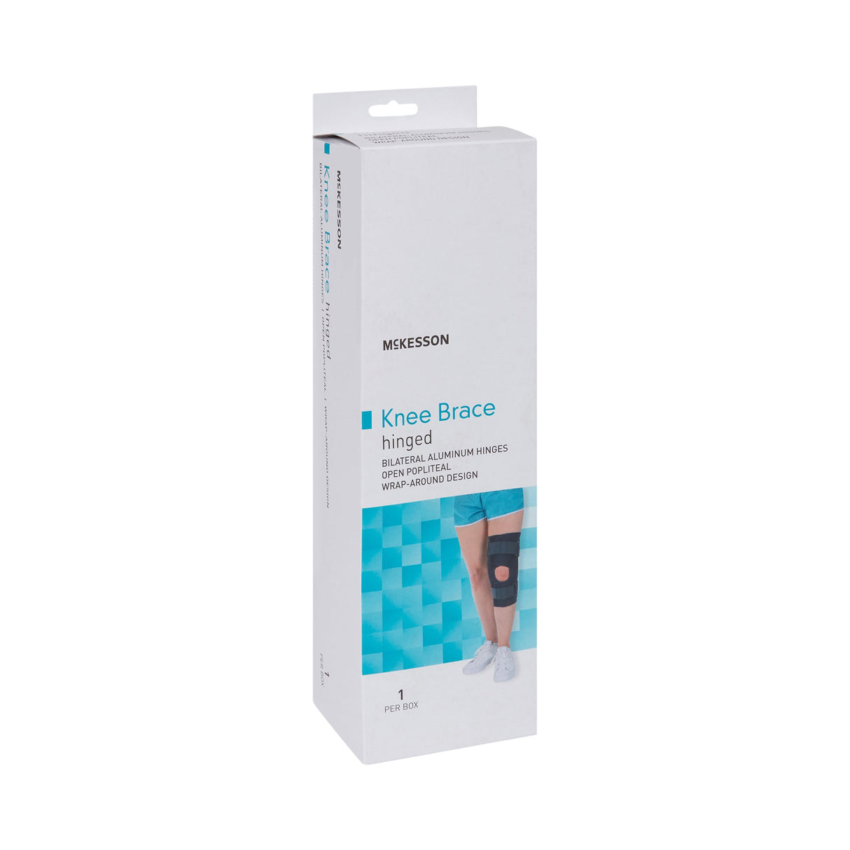 Knee Brace McKesson Large Wraparound / Hook and Loop Strap Closure with D-Rings 20-1/2 to 23 Inch Circumference Left or Right Knee - BeHope
