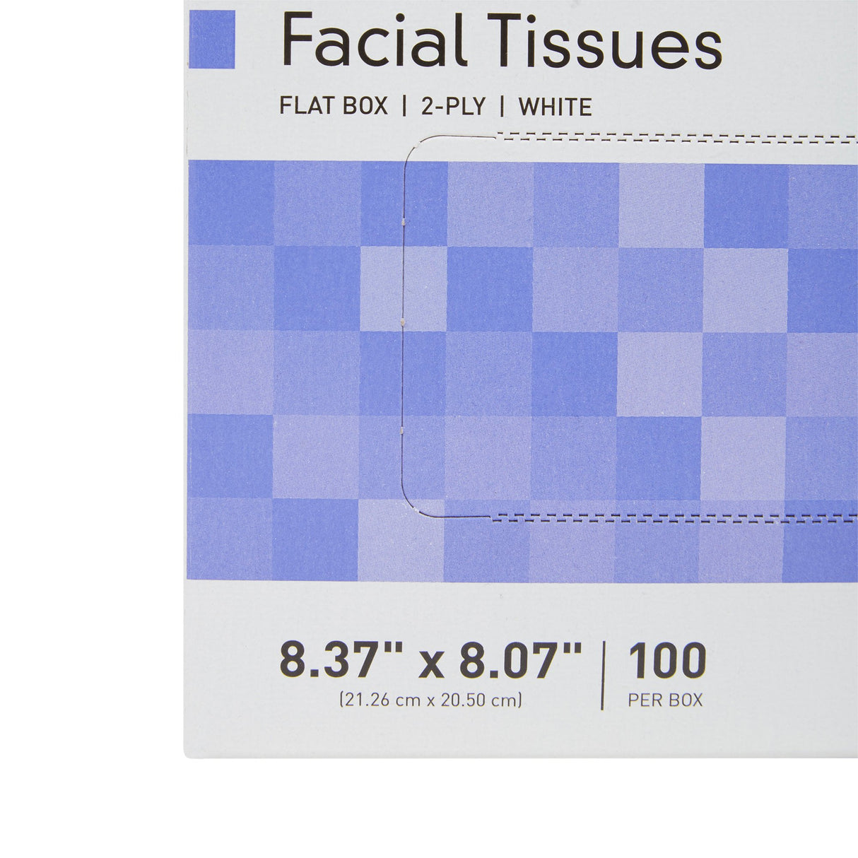 Facial Tissue McKesson White 8.37 X 8.07 Inch 100 Count - BeHope