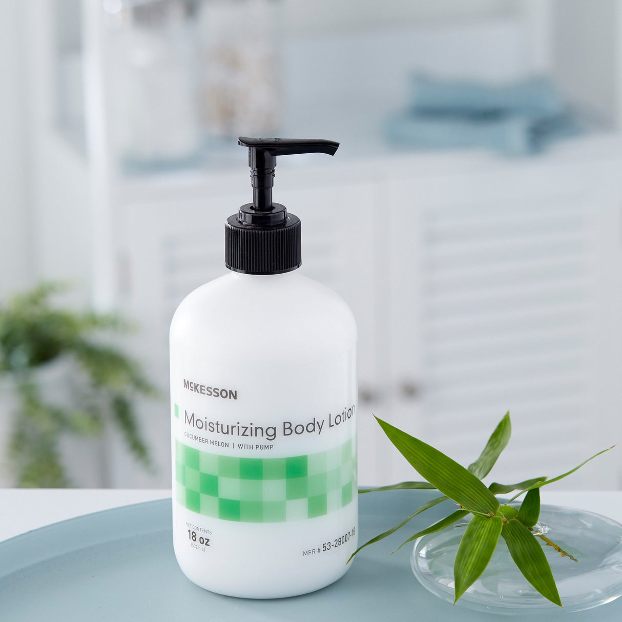 Hand and Body Moisturizer McKesson 18 oz. Pump Bottle Cucumber Melon Scent Lotion - BeHope