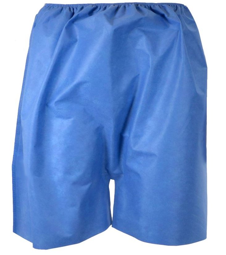 Exam Shorts 3X-Large Blue SMS Adult Disposable - BeHope