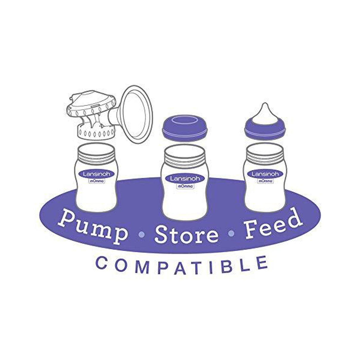 Baby Bottle Lansinoh® 8 oz. Polypropylene - BeHope