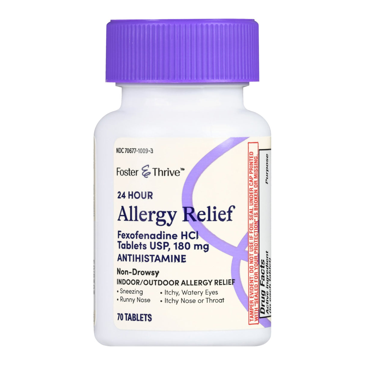 Allergy Relief Foster & Thrive™ 180 mg Strength Tablet 70 per Bottle - BeHope