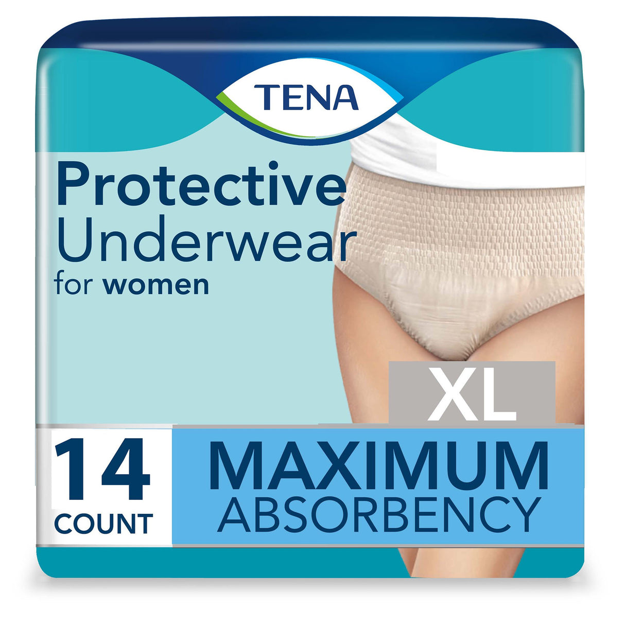 Female Adult Absorbent Underwear TENA® ProSkin™ Protective Pull On with Tear Away Seams X-Large Disposable Moderate Absorbency - BeHope
