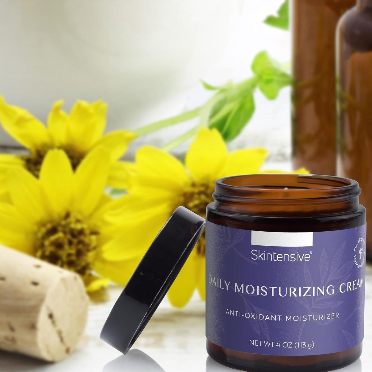 Hand and Body Moisturizer Skintensive® Daily Moisturizing 4 oz. Jar Unscented Cream - BeHope