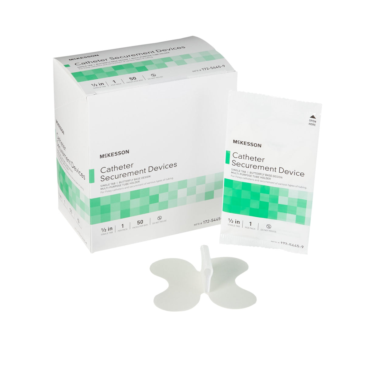 Catheter Stabilization Device McKesson NonSterile, 2.5 Inch Tab - BeHope