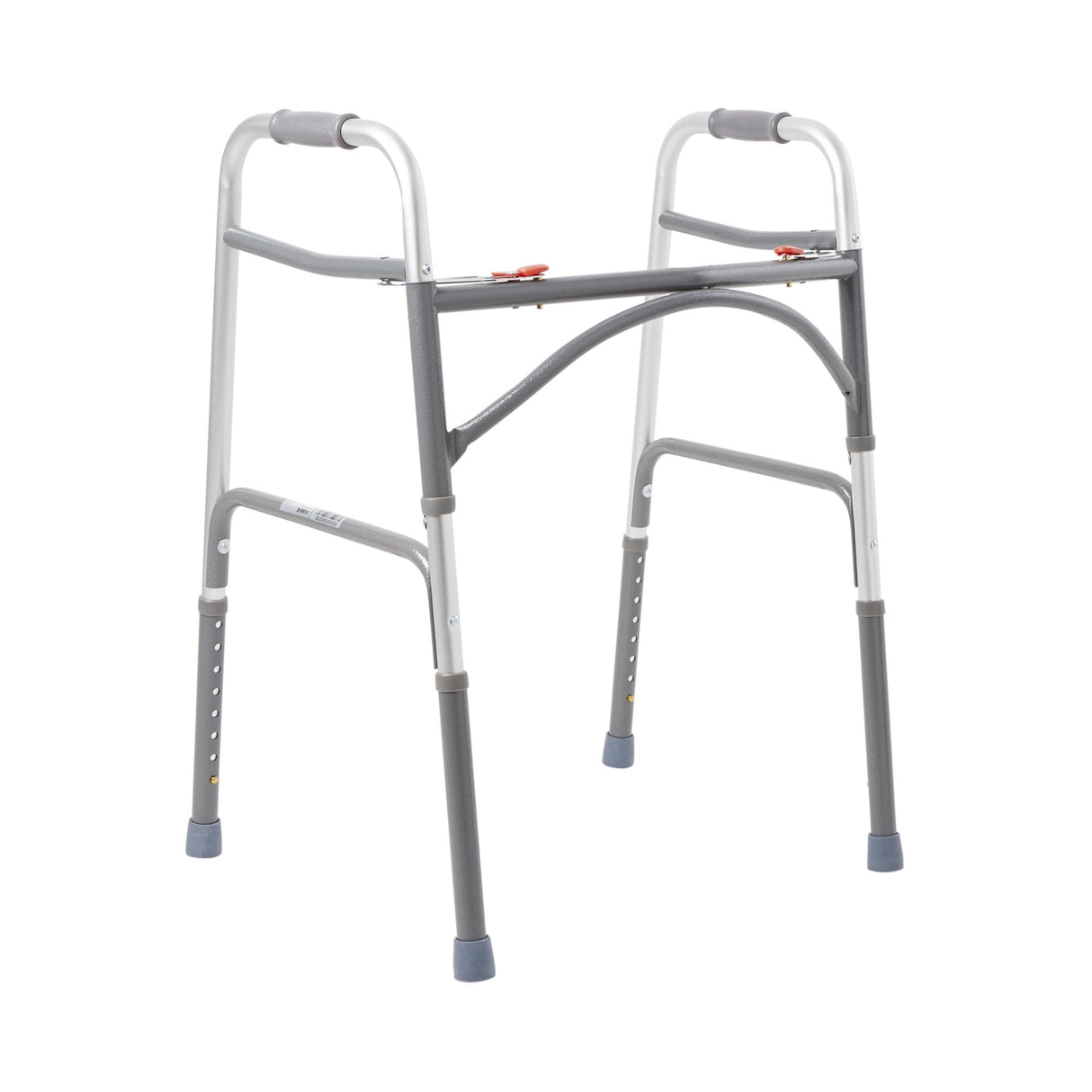 Bariatric Dual Release Folding Walker Adjustable Height McKesson Steel Frame 500 lbs. Weight Capacity 32-1/2 to 39 Inch Height - BeHope