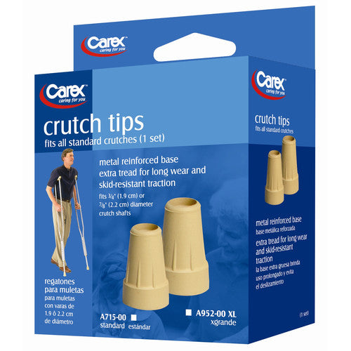 Carex Crutch Tips X-large Case Of 6 Pr - BeHope