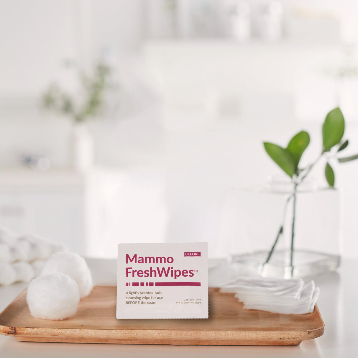 Mammography Cleansing Towelette PDC® Freshwipes™ Individual Packet Scented 50 Count - BeHope