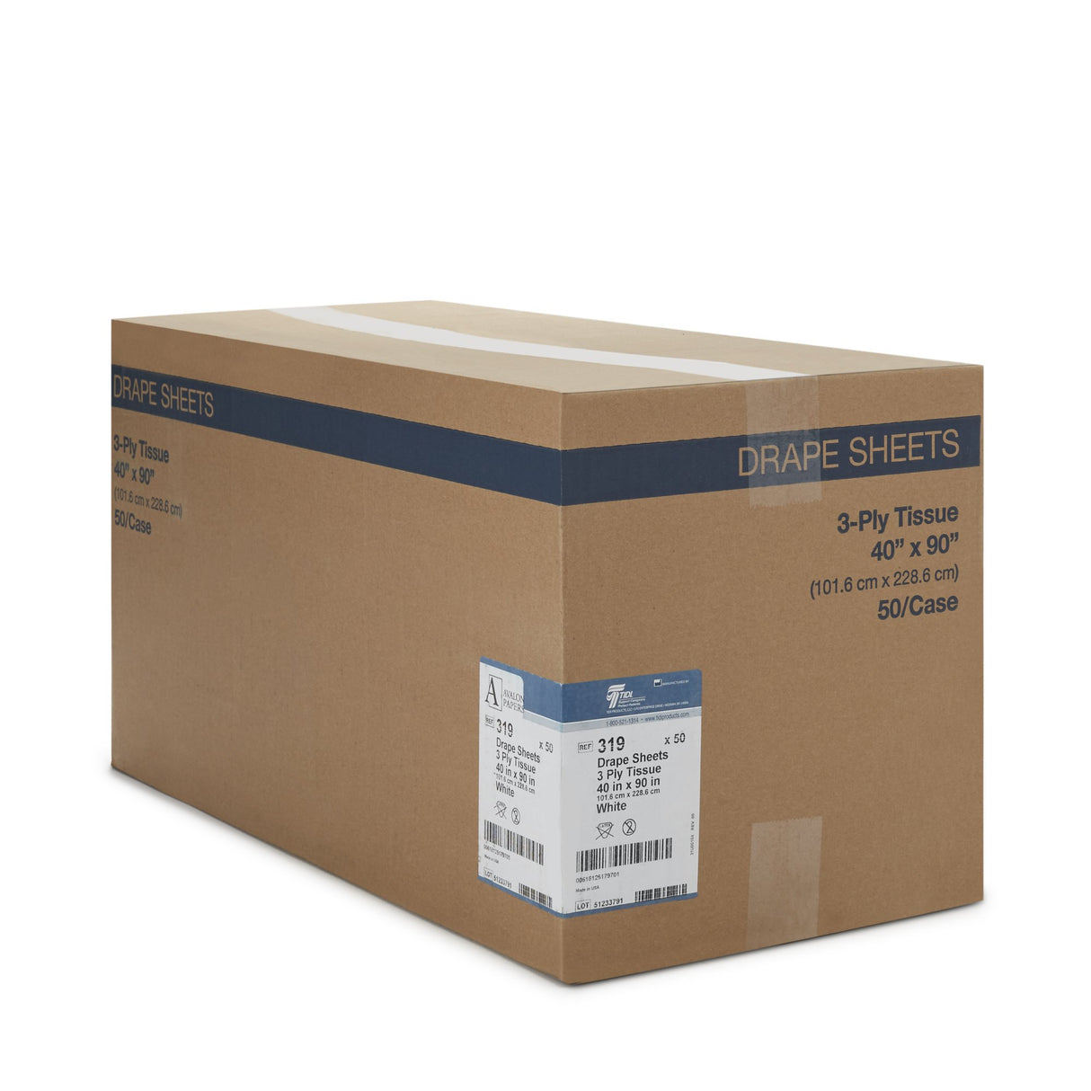 General Purpose Drape Avalon Papers Drape Sheet 40 W X 90 L Inch - BeHope