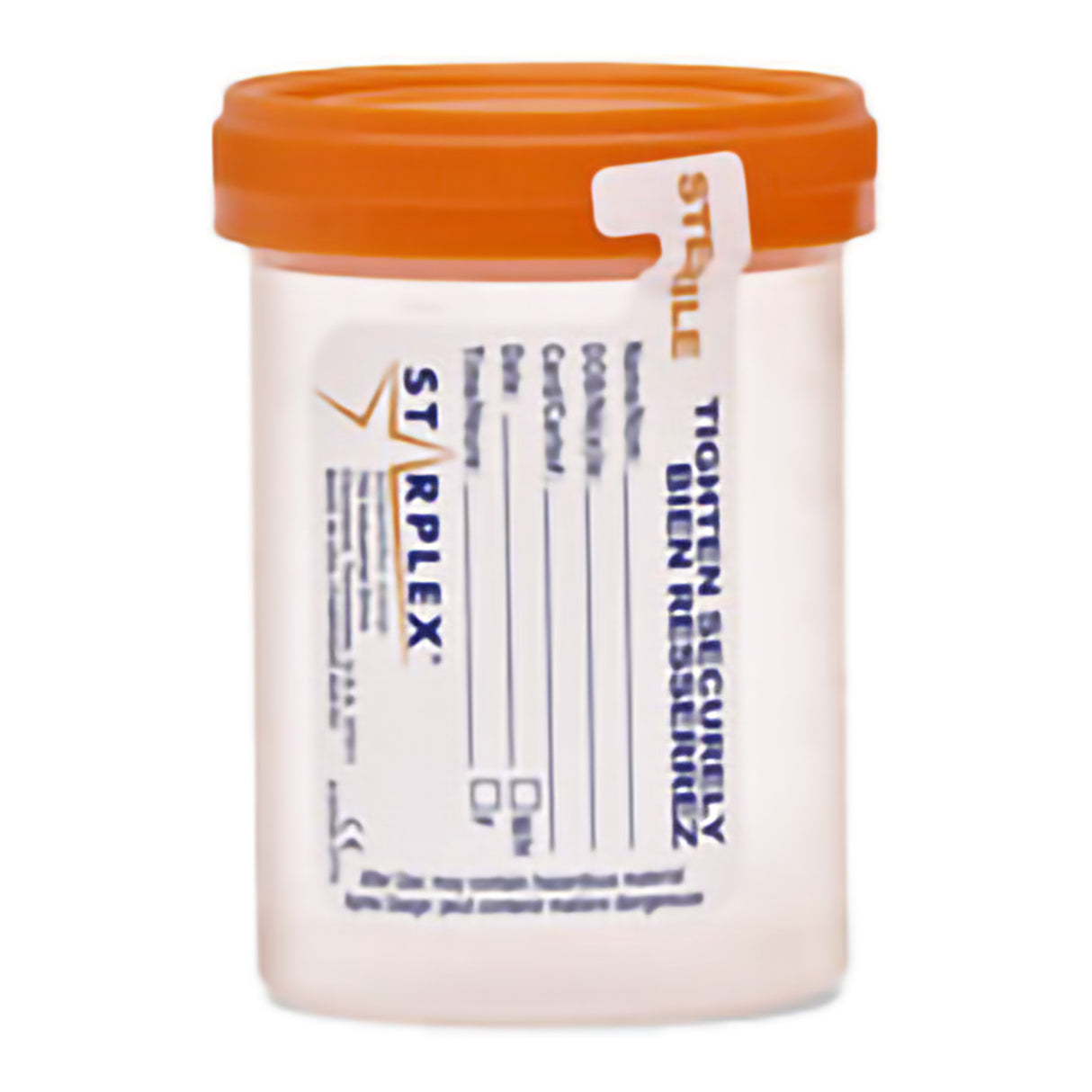 Specimen Container LeakBuster™ 53 mm Opening 120 mL (4 oz.) Screw Cap Patient Information OR Sterile - BeHope