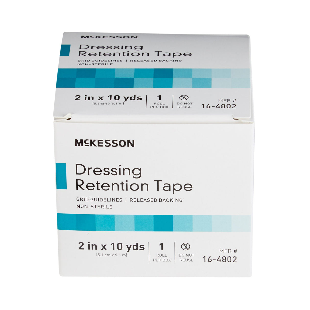 Water Resistant Dressing Retention Tape with Liner McKesson White 2 Inch X 10 Yard Nonwoven / Printed Release Paper NonSterile - BeHope