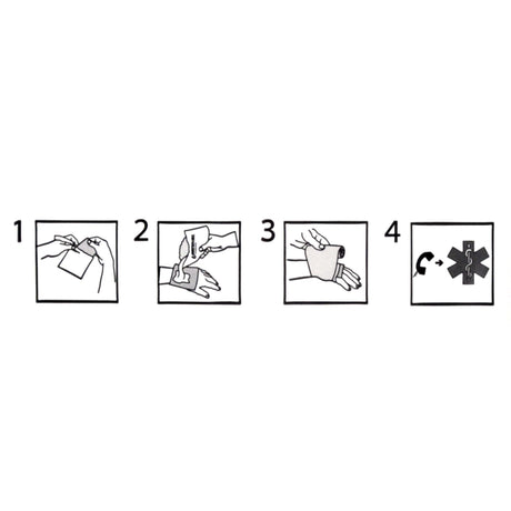 Hydrogel Burn Dressing Water-Jel® First Responder Sheet 4 X 4 Inch Sterile - BeHope