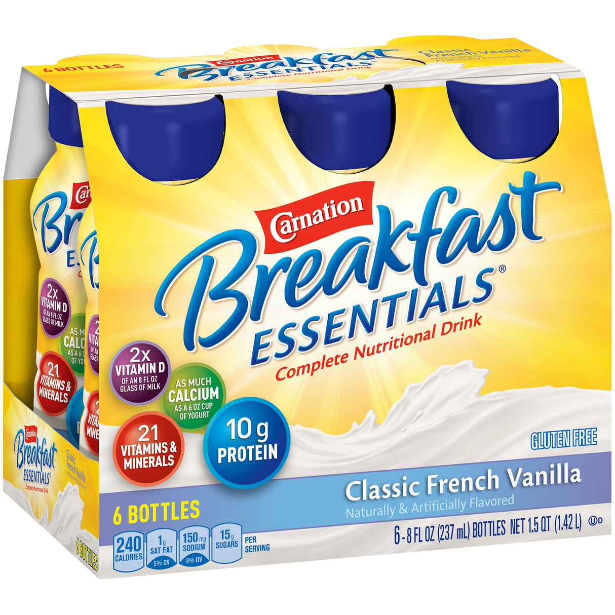 Oral Supplement Carnation Breakfast Essentials French Vanilla Flavor Liquid 8 oz. Bottle - BeHope