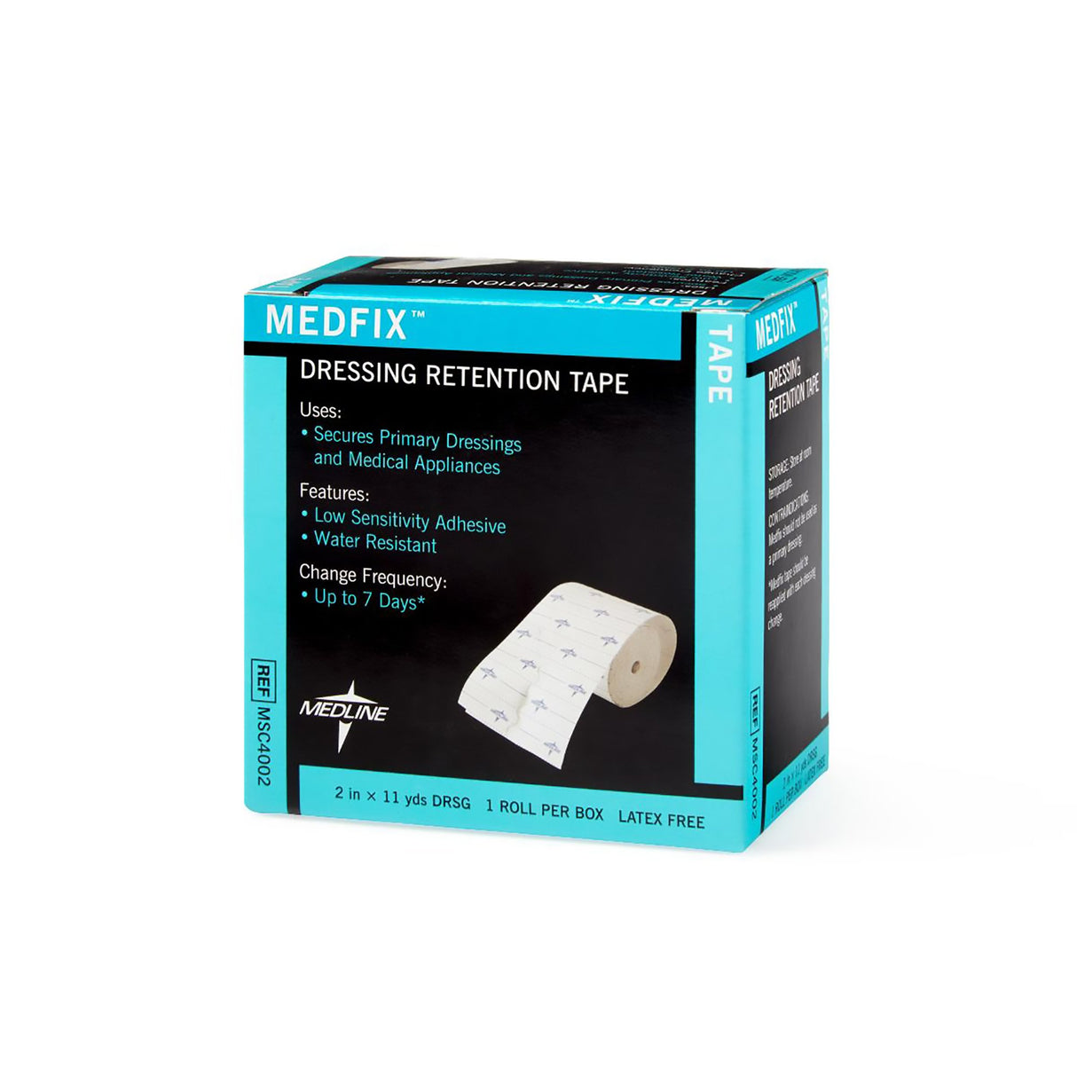Water Resistant Dressing Retention Tape with Liner MedFix™ White 2 Inch X 11 Yard Nonwoven NonSterile - BeHope