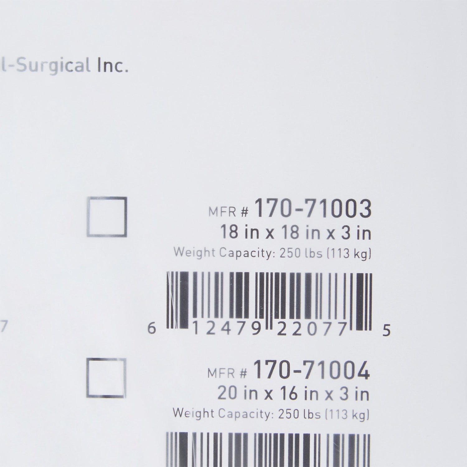 Seat Cushion McKesson 18 W X 18 L X 3 D Inch Polyurethane - BeHope