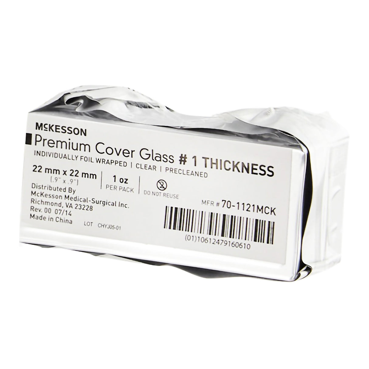 Cover Glass McKesson Square No. 1 Thickness 22 X 22 mm - BeHope