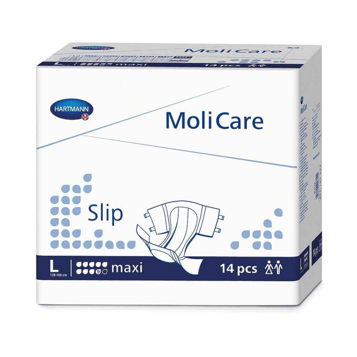 Unisex Adult Incontinence Brief MoliCare® Slip Maxi Large Disposable Heavy Absorbency - BeHope
