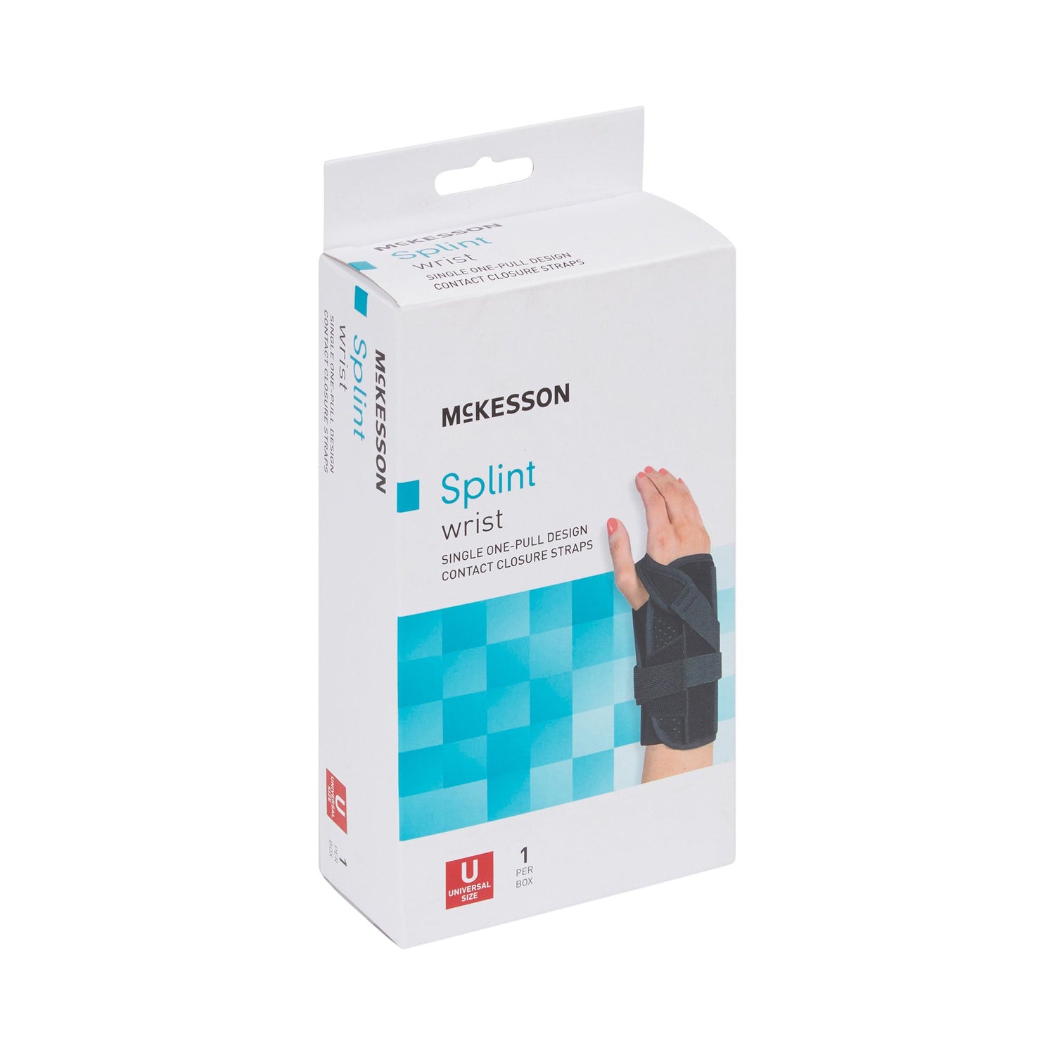 Wrist Brace McKesson Foam / Nylon Left Hand Black One Size Fits Most - BeHope