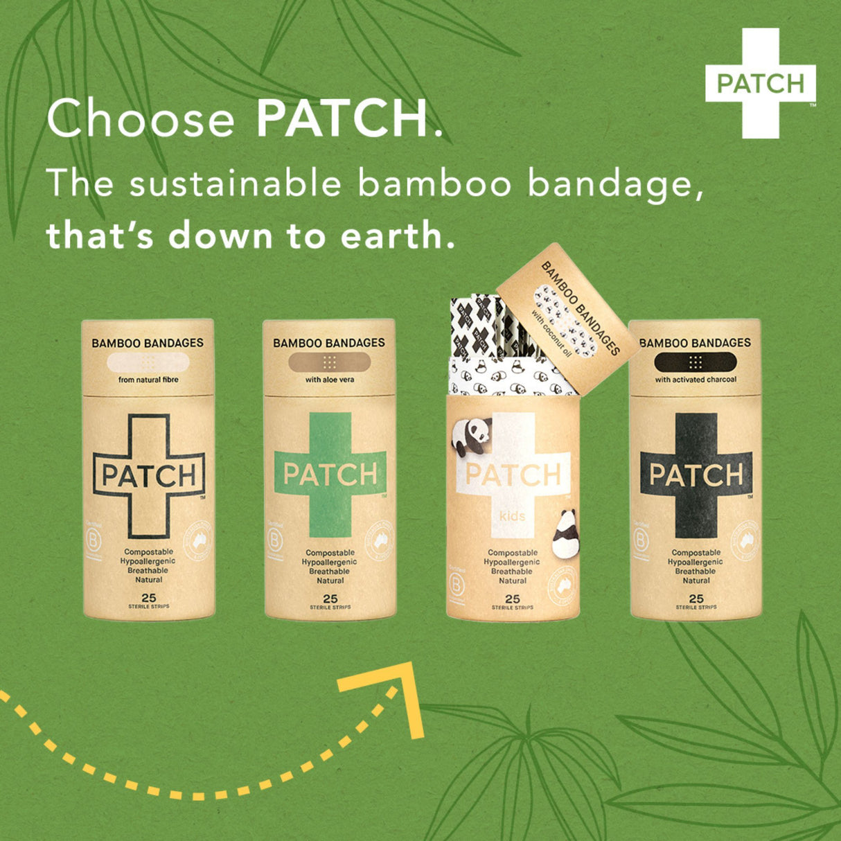 Adhesive Strip Patch™ Bamboo / Aloe Vera Tan 3/4 X 3 Inch Sterile - BeHope