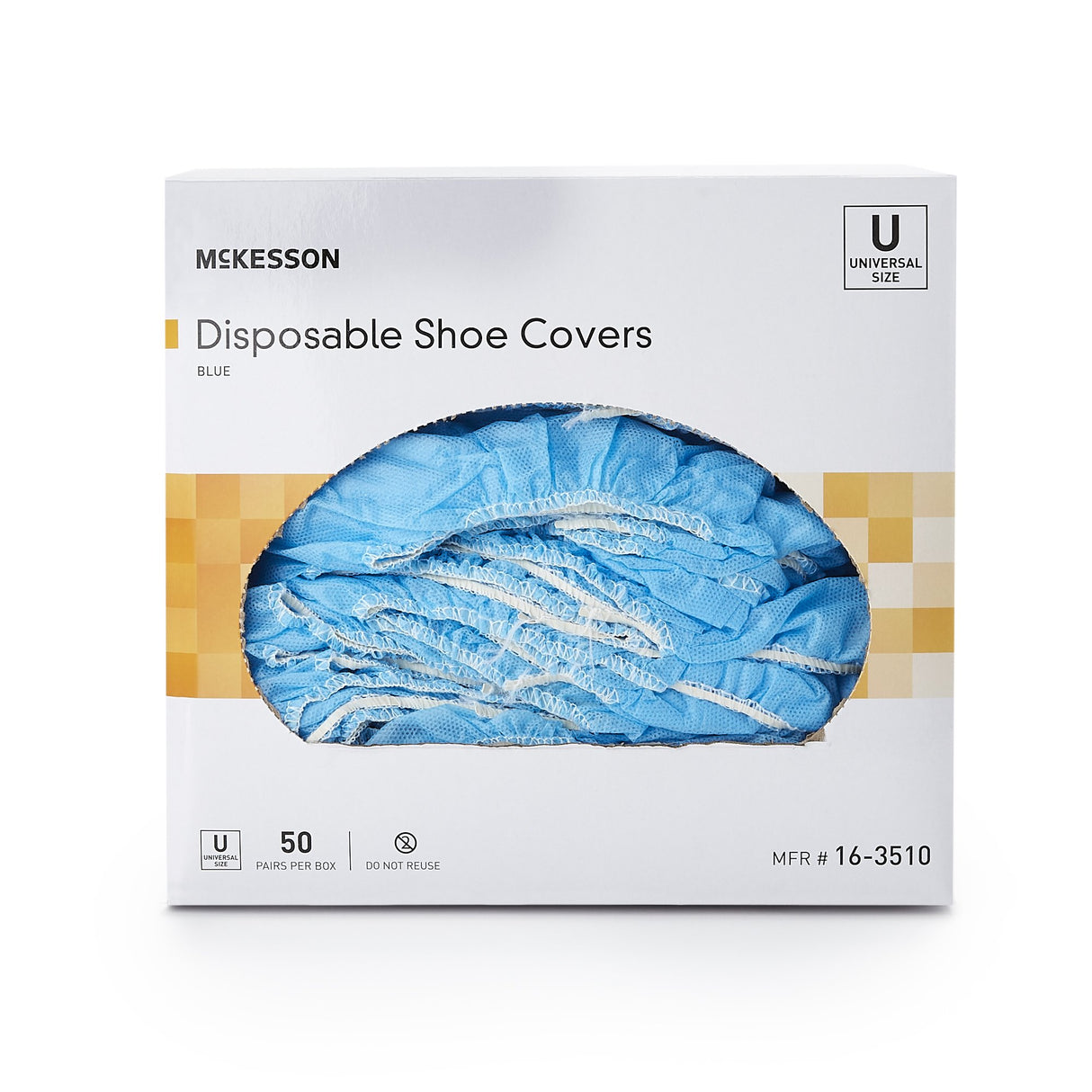 Shoe Cover McKesson One Size Fits Most Shoe High Nonskid Sole Blue NonSterile - BeHope