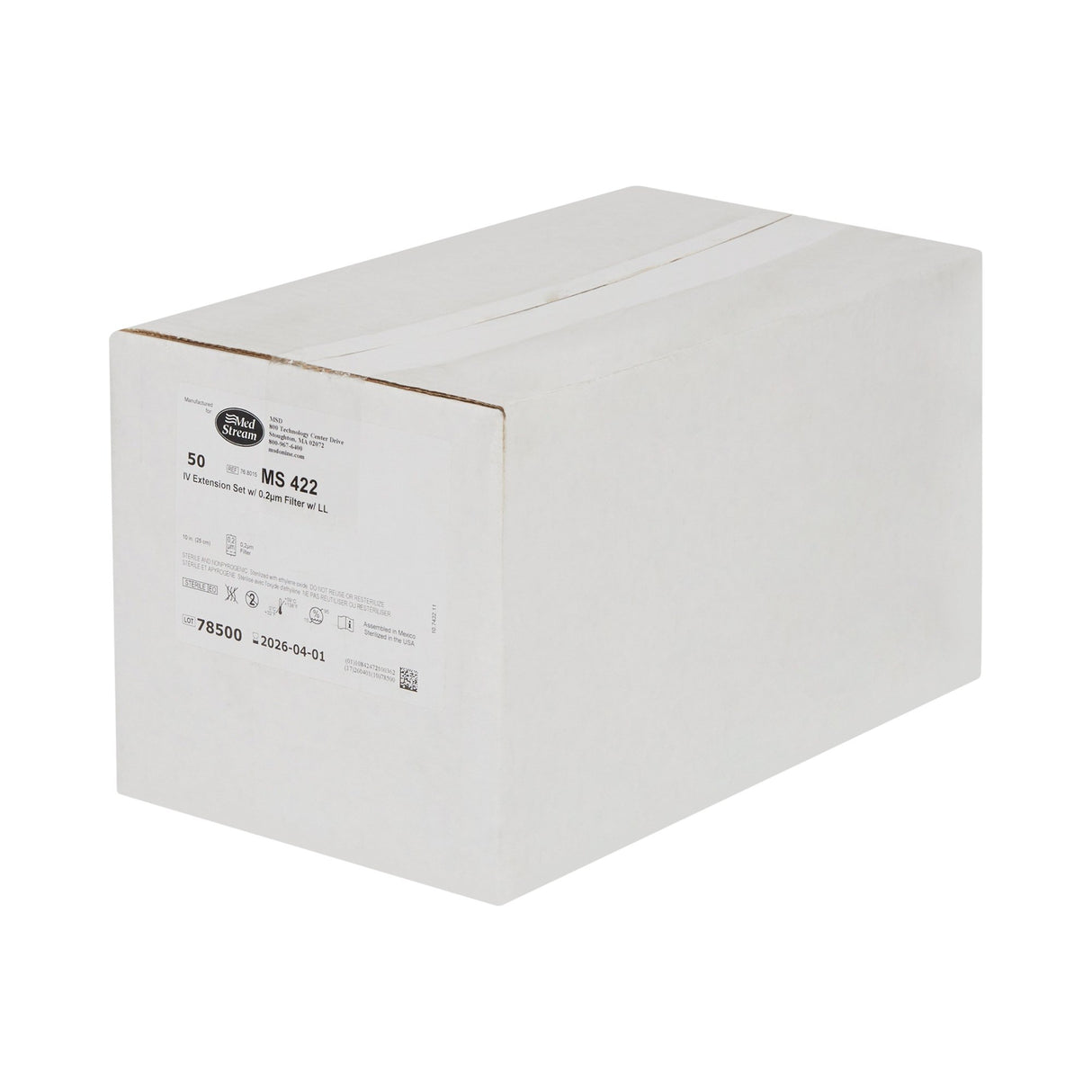 IV Extension Set McKesson Standard Bore 10 Inch Tubing 0.2 Micron Filter Sterile - BeHope