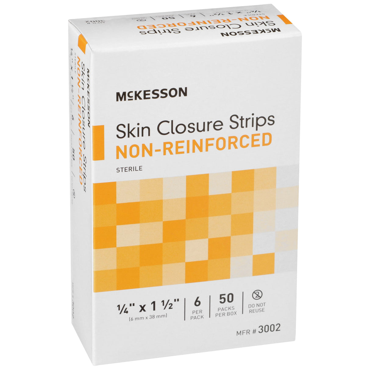 Skin Closure Strip McKesson 1/4 X 1-1/2 Inch Nonwoven Material Flexible Strip Tan - BeHope