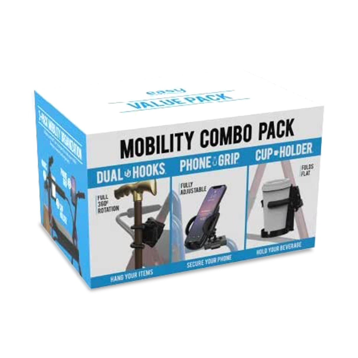 Easy Mobility Walker / Wheelchair Mobility Combo Pack For Walker / Wheelchair - BeHope