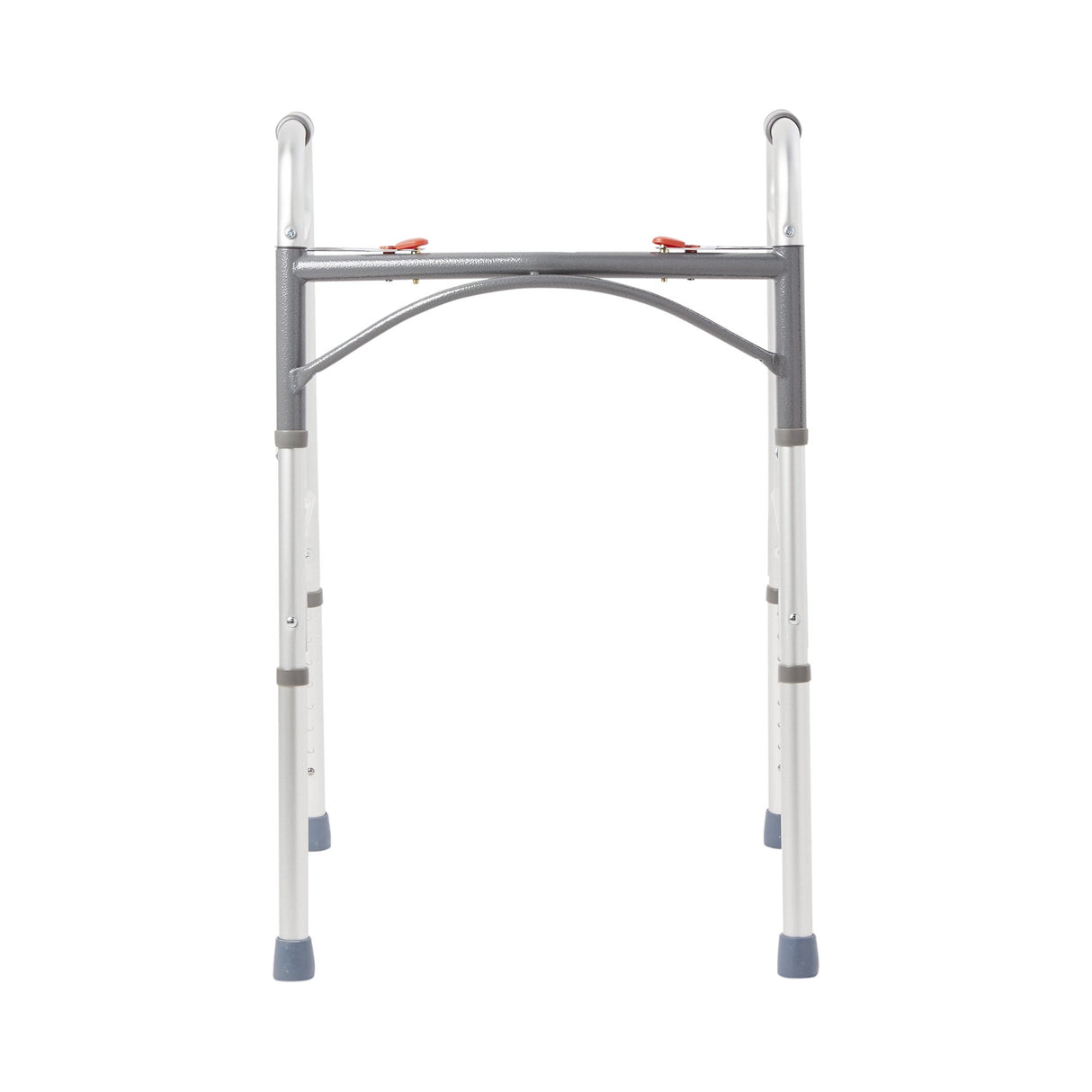 Dual Release Folding Walker Adjustable Height McKesson Aluminum Frame 350 lbs. Weight Capacity 32 to 39 Inch Height - BeHope