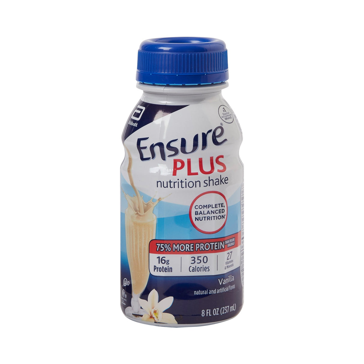 Oral Supplement Ensure® Plus Nutrition Shake Vanilla Flavor Liquid 8 oz. Bottle - BeHope
