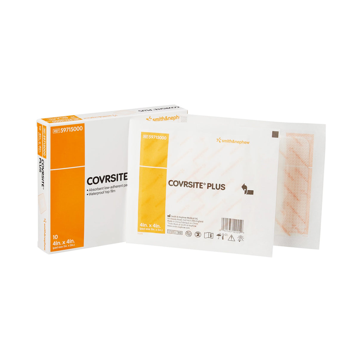 Composite Dressing COVRSITE Plus 4 X 4 Inch Square NonSterile Film Backing - BeHope