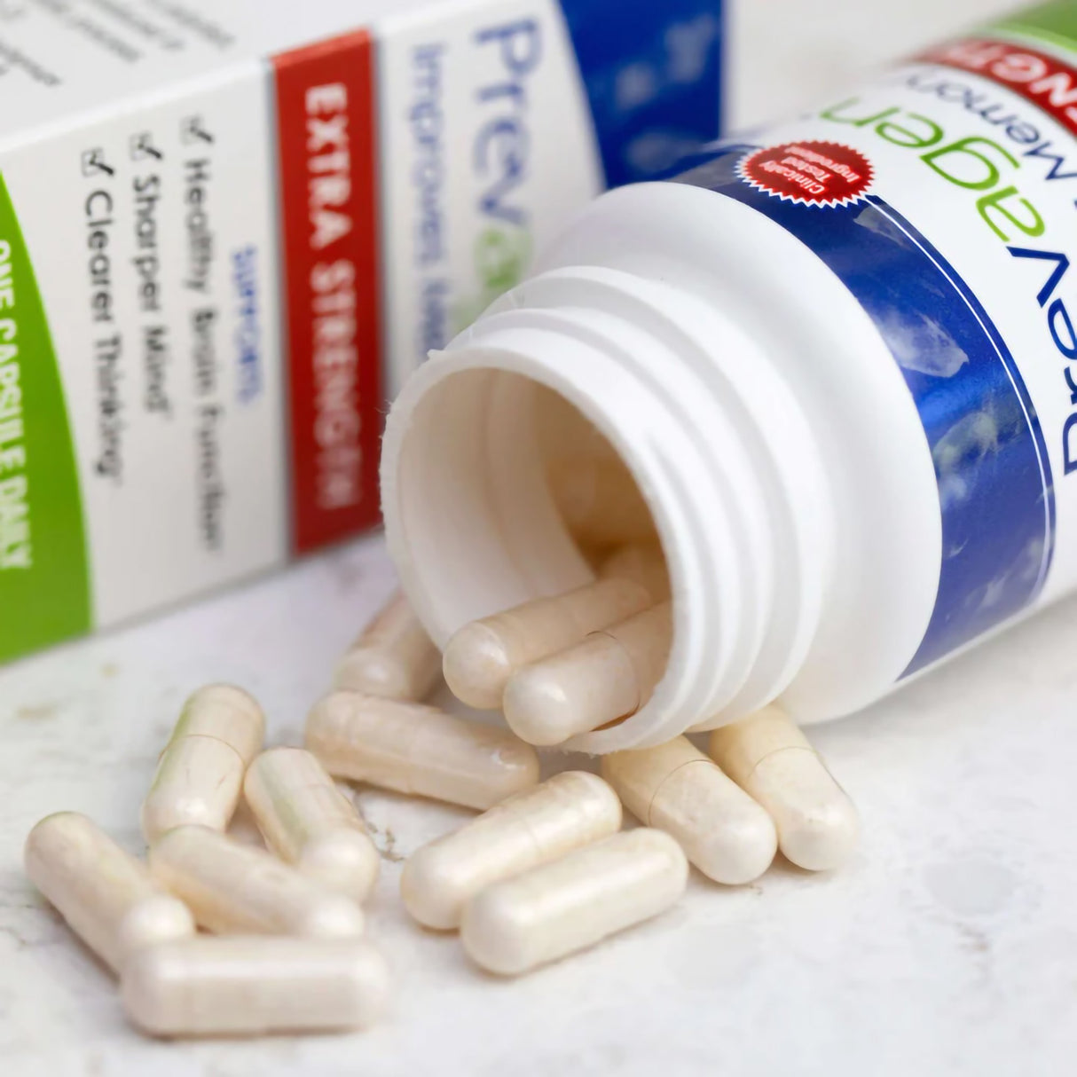 Brain Health Supplement Prevagen® Extra Strength Vitamin D / Apoaequorin 50 mcg - 20 mg Strength Capsule 30 per Bottle - BeHope