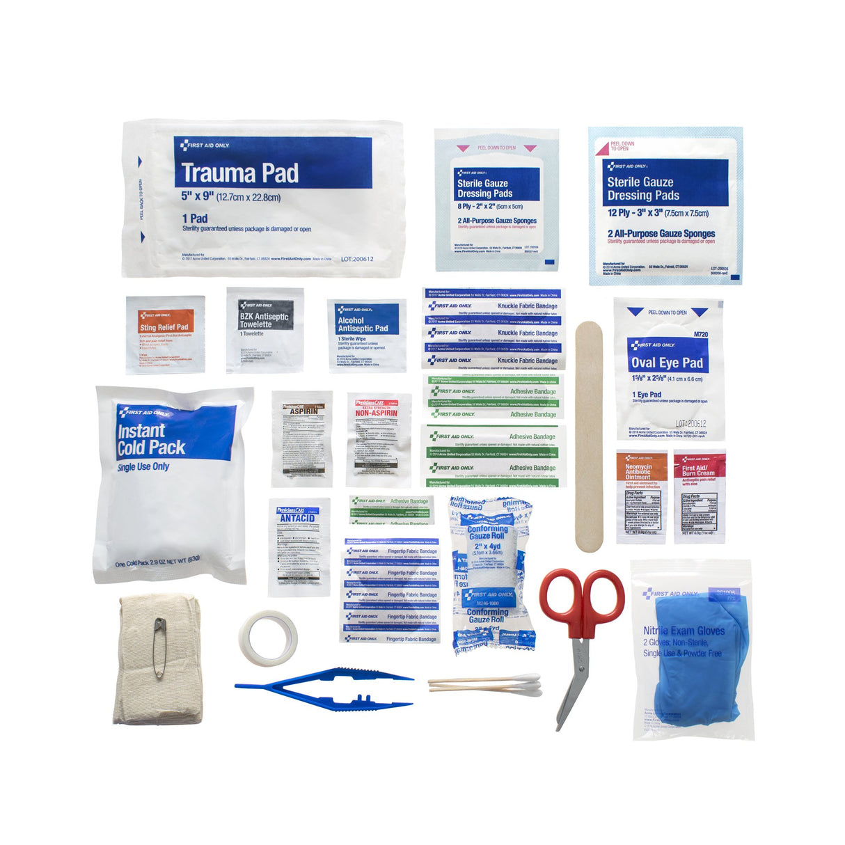 First Aid Kit McKesson 50 Person Plastic Case - BeHope