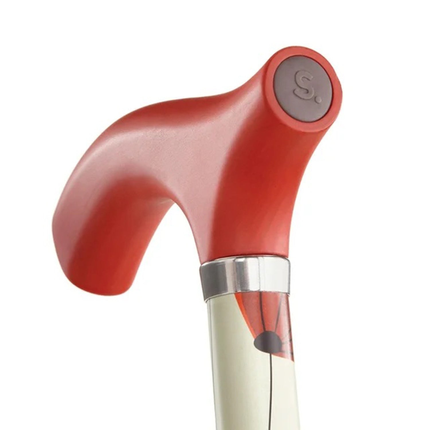 Folding Cane Switch Sticks® Aluminum 32 to 37 Inch Height Poppies Print - BeHope