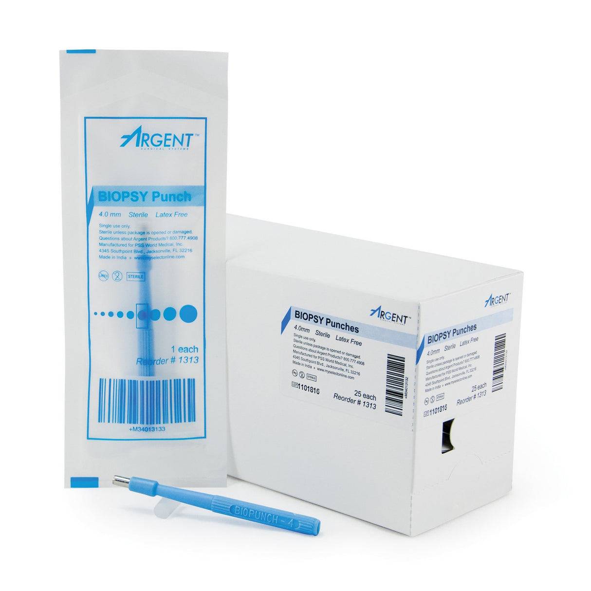 Biopsy Punch McKesson Argent™ Dermal 4 mm - BeHope