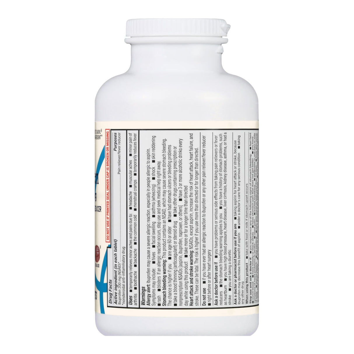 Pain Relief Foster & Thrive™ 200 mg Strength Ibuprofen Tablet 500 per Bottle - BeHope