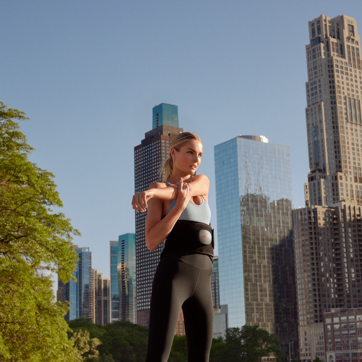 Heat and Massage Therapy Wrap Hyperice Venom 2 Back One Size Fits Most Neoprene / Silicone Reusable - BeHope