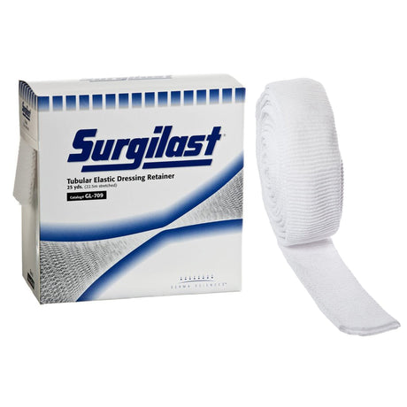 Elastic Net Retainer Dressing Surgilast® Tubular Elastic 25 Yard Size 8 White Medium Chest / Back / Perineum / Axilla NonSterile - BeHope
