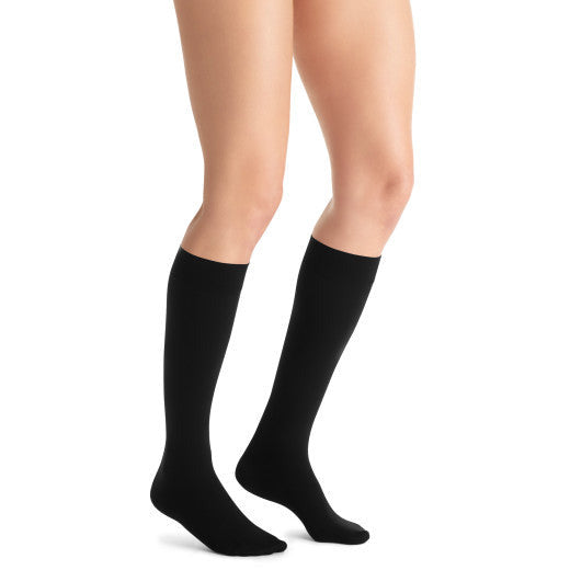 Compression Stocking Jobst® Opaque Softfit™ Knee High Medium Black Closed Toe - Behope