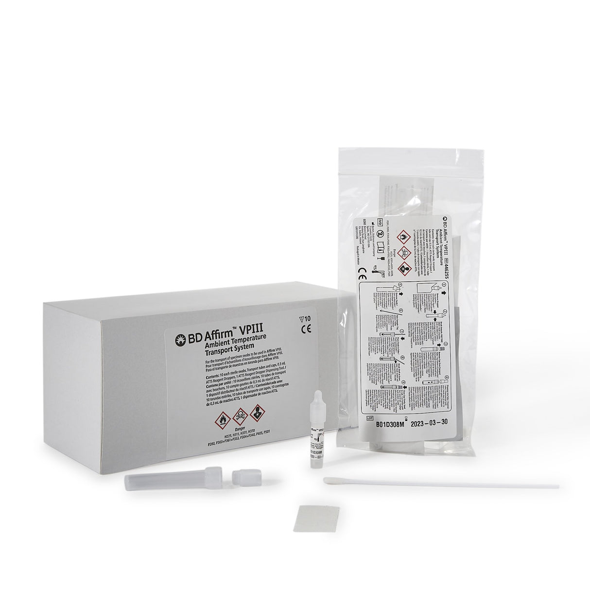 Specimen Collection and Transport Kit BD Affirm™ VPIII 0.3 mL Collection Tube Sterile - BeHope