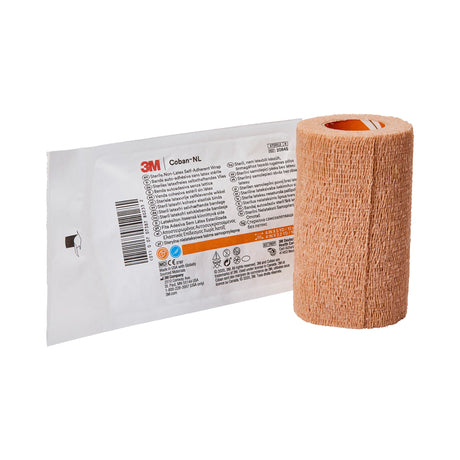 Cohesive Bandage 3M™ Coban™ LF 4 Inch X 5 Yard Self-Adherent Closure Tan Sterile Standard Compression - BeHope