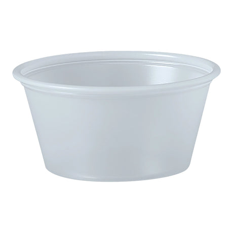 Souffle Cup Solo® 2 oz. Translucent Plastic Disposable - BeHope