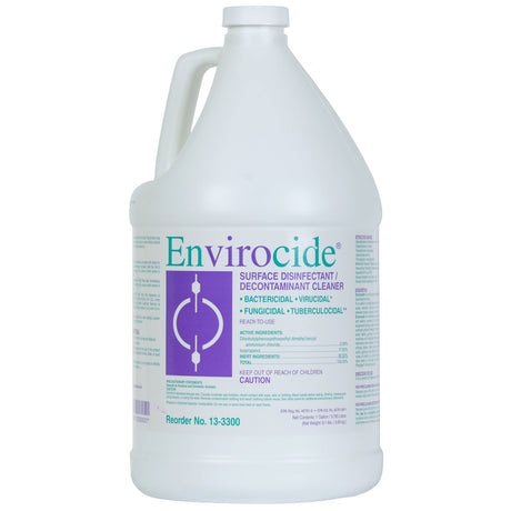 Surface Disinfectant Cleaner Envirocide® Broad Spectrum Manual Pour Liquid 1 gal. Jug Alcohol Scent NonSterile - BeHope