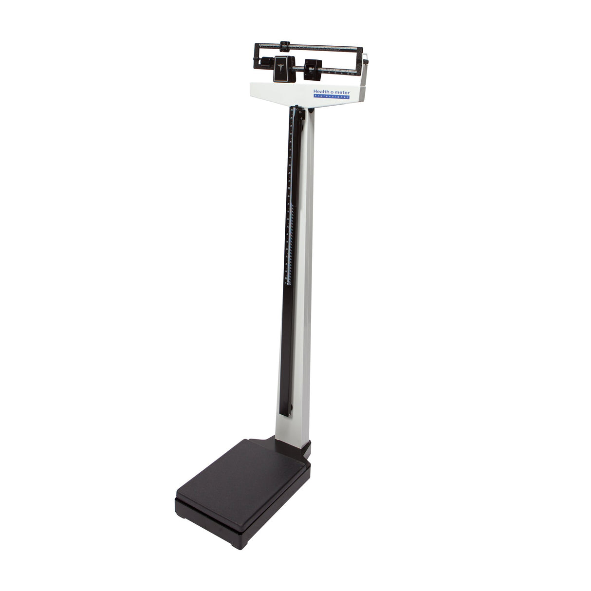 Physician Scale with Height Rod Health O Meter® Balance Beam Display 390 lbs. / 180 kg Capacity Black / White Analog - BeHope