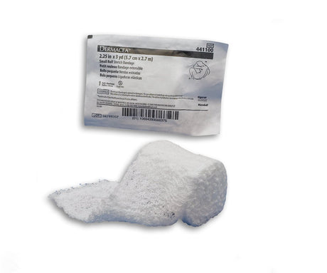 Fluff Bandage Roll Dermacea™ 2-1/4 Inch X 3 Yard 6-Ply Sterile 1 per Pouch - BeHope