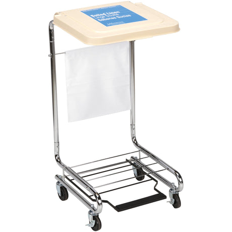 Hamper Stand McKesson Soiled Linen Rectangular Opening 30 to 33 gal. Capacity Foot Pedal Self-Closing Lid - BeHope
